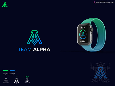 Team Alpha modern Logo (for Team alpha rebranding)