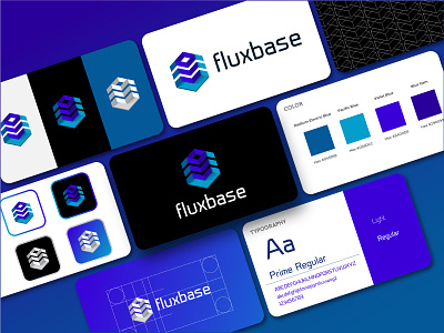 Isometric Logo and Branding project | Fluxbase group 3d 3d logo brand identity branding c fluxbase isometric isometric logo logo logo design modern logo