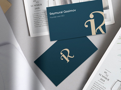 I + R Letter minimalist Logo concept