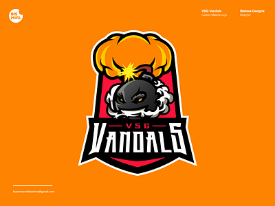 VSG Vandals - Custom Mascot Logo branding design esports esportslogo graphic design illustration logo logodesign mascot mascotlogo