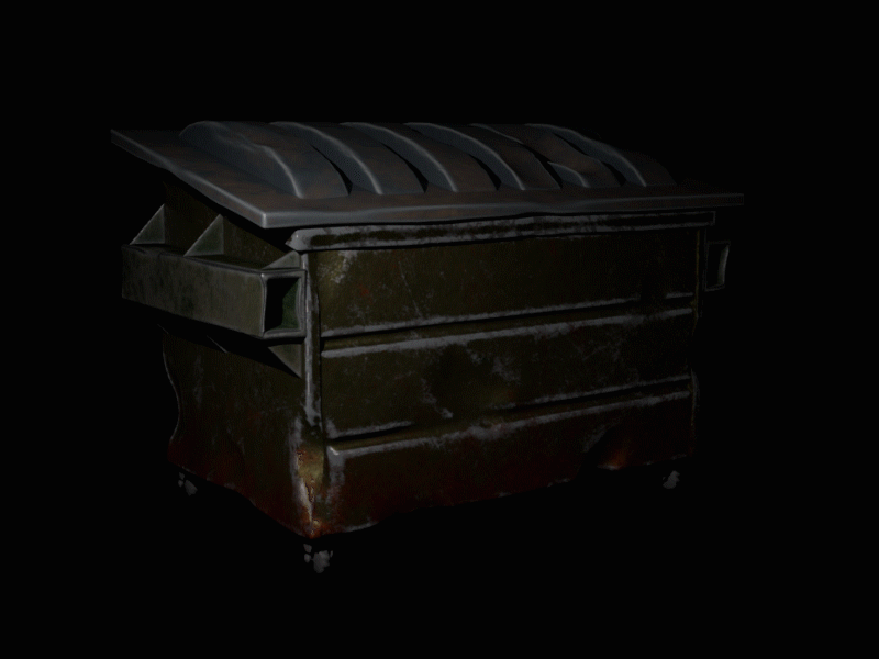 Dumpster 3D Animation