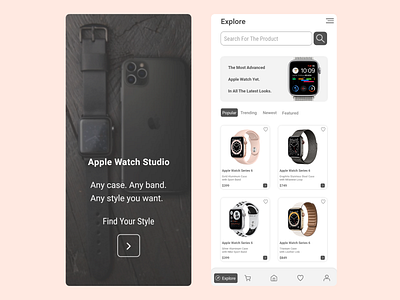 apple watch store concept