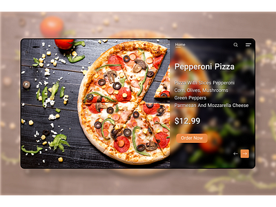 ordering pizza landing page
