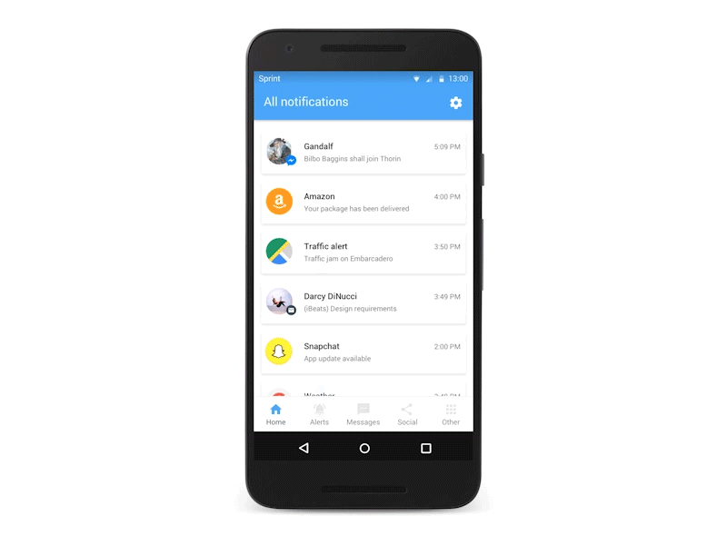 Material design + Principle