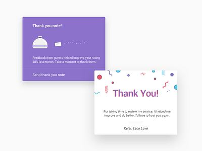 Feed - Thank you cards card feed relationship thankyou ui ux