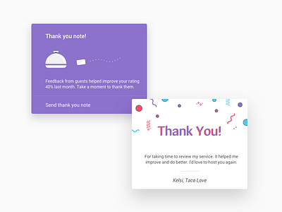 Feed - Thank you cards