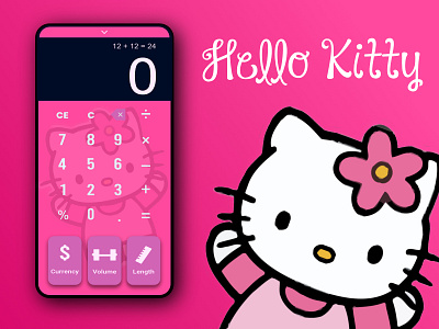 Hello Kitty Calculator | #DailyUI Challenge Day 4