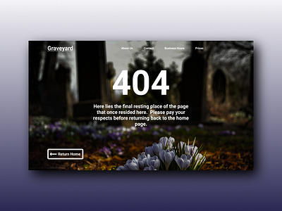 404 Page Design