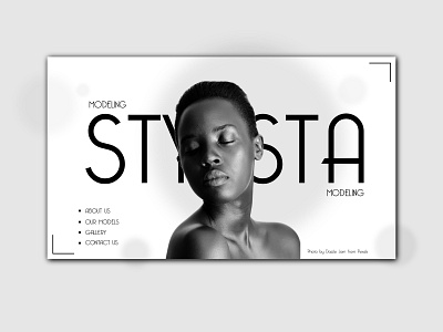 Stylista Modeling Agency branding business design minimal modeling website