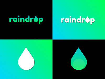 Raindrop Logo branding design flat icon illustrator logo minimal vector