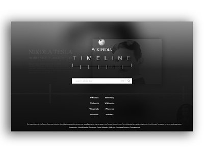 WIKIPEDIA: TIMELINE branding history ui ui design web design wikipedia