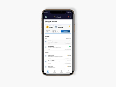 Delivery UI Page delivery app delivery ui driver ui mobile delivery app mobile driver ap ui uiux