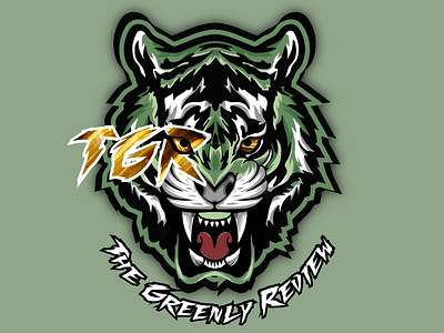 Logo TGR - Grantgreenly angry eye eyetiger green illustration roar roaring tiger tiger logo wild