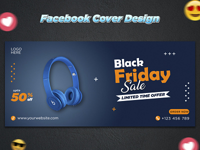 Black Friday offer Facebook cover design template Design branding design facbook cover facebook ad facebook banner instagram banner instagram post logo social media design socialmedia typography