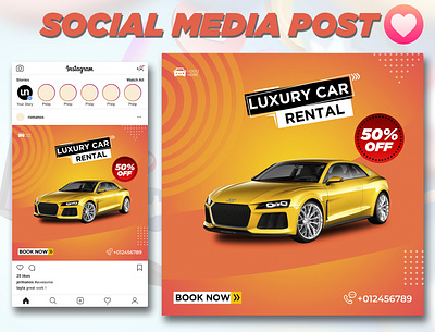 Luxury car social media design branding facbook cover facebook ad facebook banner facebook cover instagram banner instagram post logo social media design socialmedia