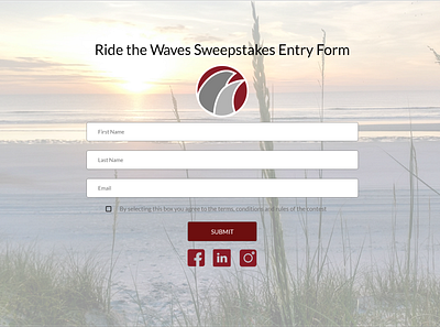 Sweepstakes Entry Form UI design designer minimal ui ux website