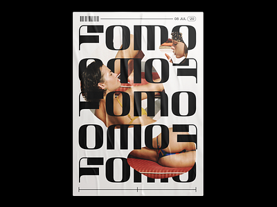 'FOMO' Typography Poster design font image imagery minimal photography poster poster a day poster design type typogaphy typography art