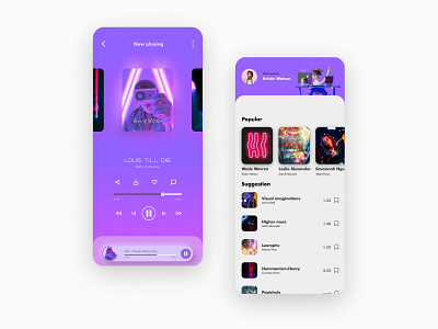 MUSIC APP Design design app dribbble events mobile app mobile app design mobile design ui uidesign