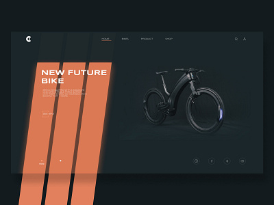 revoo bike web design bicycle bike design modern ui ui design uidesign ux ux design web web design website