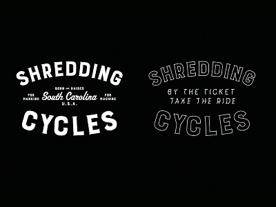 Shredding Cycles Logo identity logo