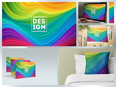 Abstract color card, Green and Orange Color Flow Background branding cover design dynamic elegant fluid gradient illustration ui vector