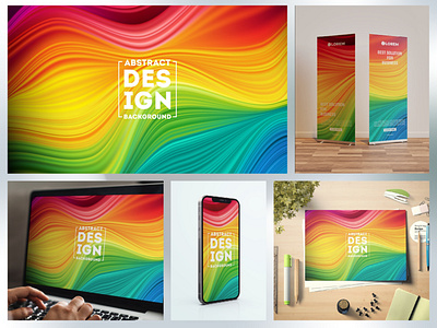 Modern colorful flow poster. Wave Liquid shape color background