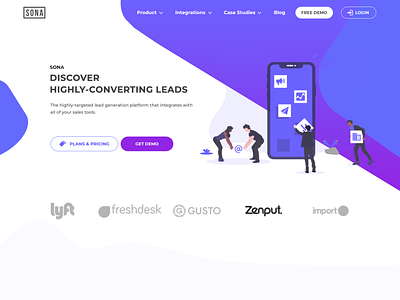 Saas Homepage design concept