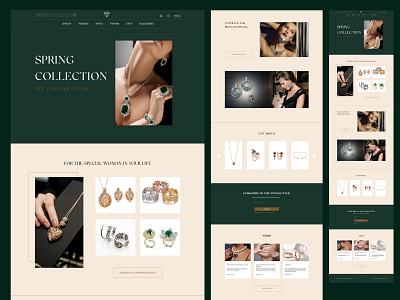 Website design for jewelry store design designer landing ui uidesign uiux web webdesign website design