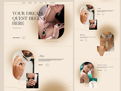 Jewelry store design graphic design landing page landingpage webdesign website design