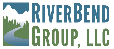 Riverbend Group Final Logo engineering mountains river trees