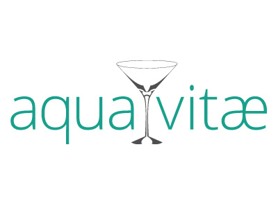 Aqua Vitae aqua liquor logo spocode