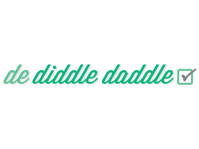 De Diddle Daddle Logo procrastination spokane sposw startup weekend to do