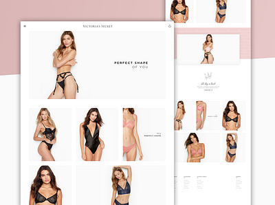 Victoria’s Secret | Lingerie ecommerce lingerie redesign concept ui design victorias secret