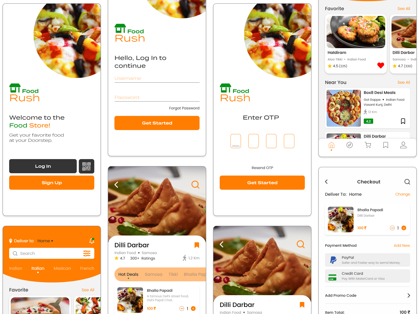 Food Delivery App - UI Design by Ashutosh Sharma on Dribbble