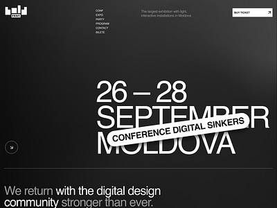 Bold Fest / main clean conference design festival layout live minimal typography ui ux