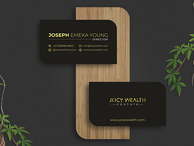 Jocy Wealth Businss card design