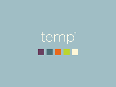 Skillshare Teaser: Temp app application branding colors design ios logo skillshare temp weather