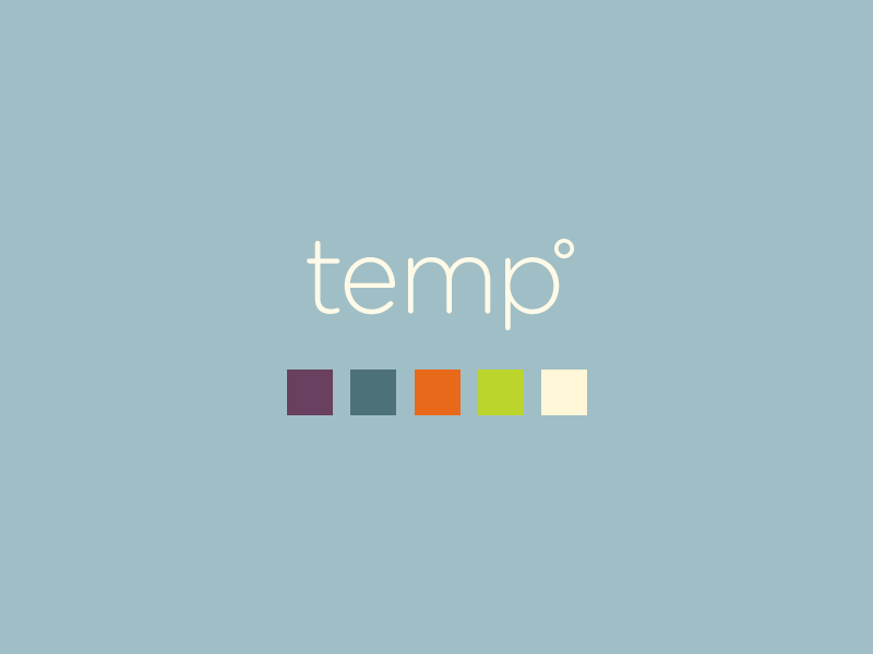 Skillshare Teaser: Temp skillshare temp ios design branding logo colors app application weather