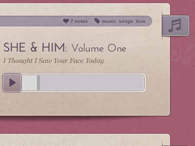 Girly Tumblr Theme - Audio design metalab pixel union sarah mick theme tumblr typography web website