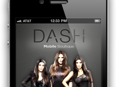 DASH Mobile Store branding clothing design fashion female feminine illustrator kardashian logo photo editing photoshop side project