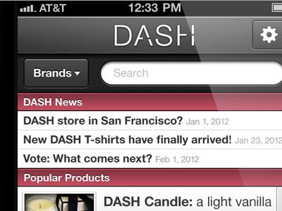 DASH Mobile Store Pt. 2 app design fashion kardashian mobile sarah mick store