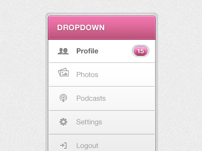 UI Dropdown design designer gui interface mobile sarah mick ui web