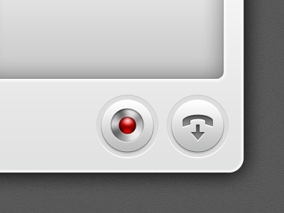 Buttons WIP design interface ui gui app sketch icon button buttons sarah mick photoshop illustrator call record hang up