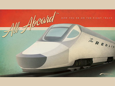 All Aboard: Train Poster camera design ephemera illustration milwaukee train type typography verlag vintage