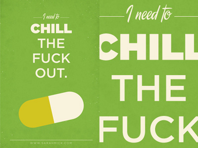 Resolution 2011 calm chill design funny gotham green pill texture type typography