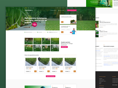 Kunstgrasnet | ecommerce ecommerce grass nature ui design ux design webdesign webshop
