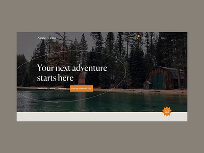 Outdoors website animation earth graphic design interface nature outdoors travel ui ui design ux vacation video web page