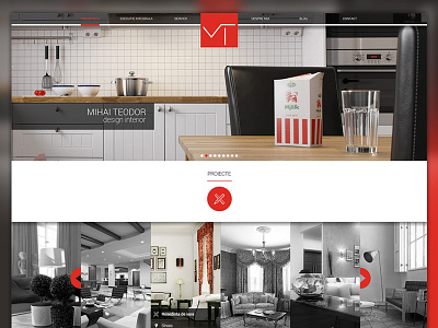 Mihai Teodor black design gray interior mobile red responsive tablet webdesign webdevelopment white