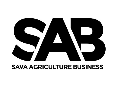 SAB Logo black branding logo white