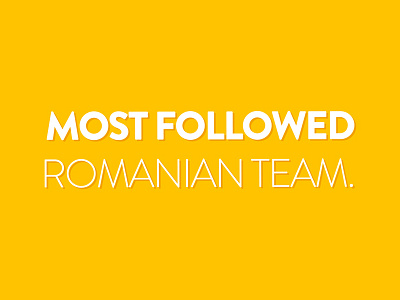 Awesomeness design dribbble flat followed illustration lettering romania team type vector yellow